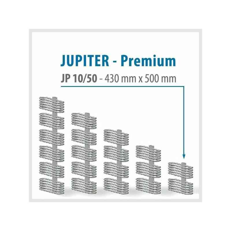 Jupiter premium Silver - badheizkörper mittelanschluss heizkörper Breite: 500 mm - Höhe: 430 mm