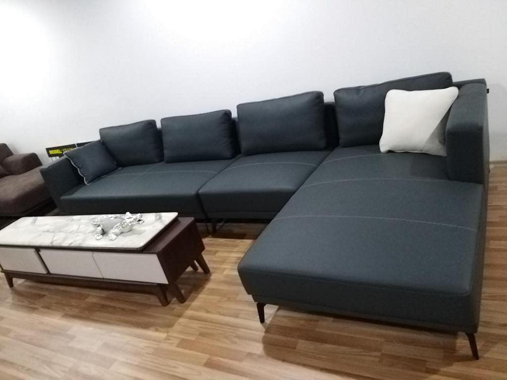 Ecke Ecksofa L-Form Wohnlandschaft Sofa Couch Polster Garnitur Stoff Sofas Leder