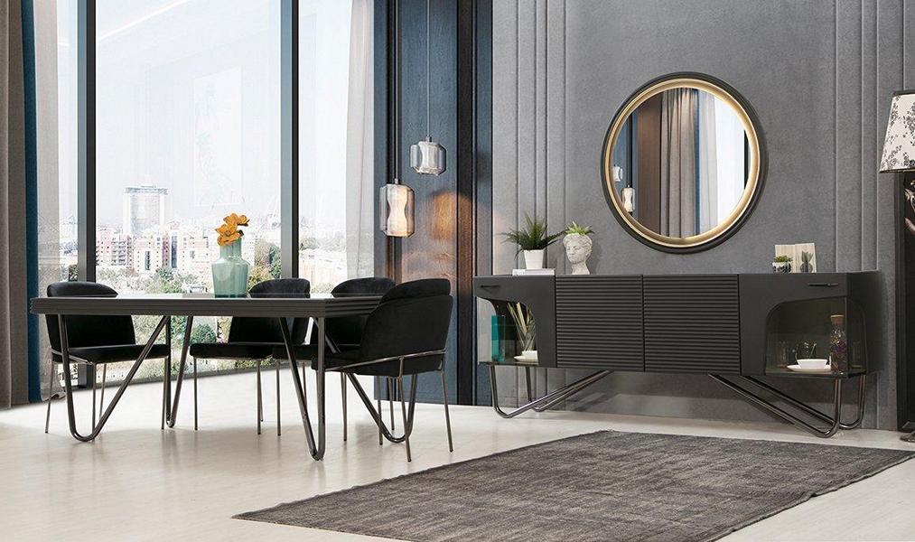 Italienische Möbel Sideboard Kommode Metall Luxus Einrichtung Kommoden