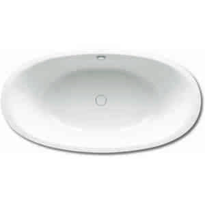 Kaldewei Ellipso Duo Oval, freistehende Badewanne, 232-7 190x100cm, Farbe: Weiß, mit Perl-Effekt - 286248053001