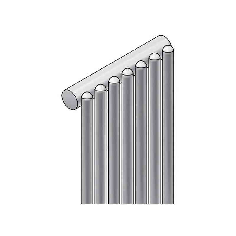 Kleo, Elementheizkörper, vertikal, 1-reihig, bh 1100mm, 12 Elemente - Zehnder