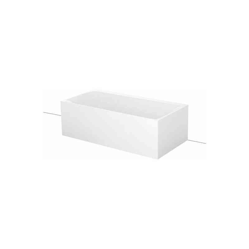 Lux i Silhouette Side, 180x90cm, Badewanne Vorwandversion, 3461CWVVS, Farbe: Weiß – 3461-000CWVVS – Bette
