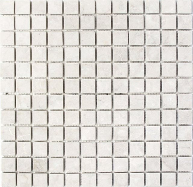 Mosani Bodenfliese Marmor Mosaik Fliese Naturstein elfenbein creme hellbeige Dusche Wand
