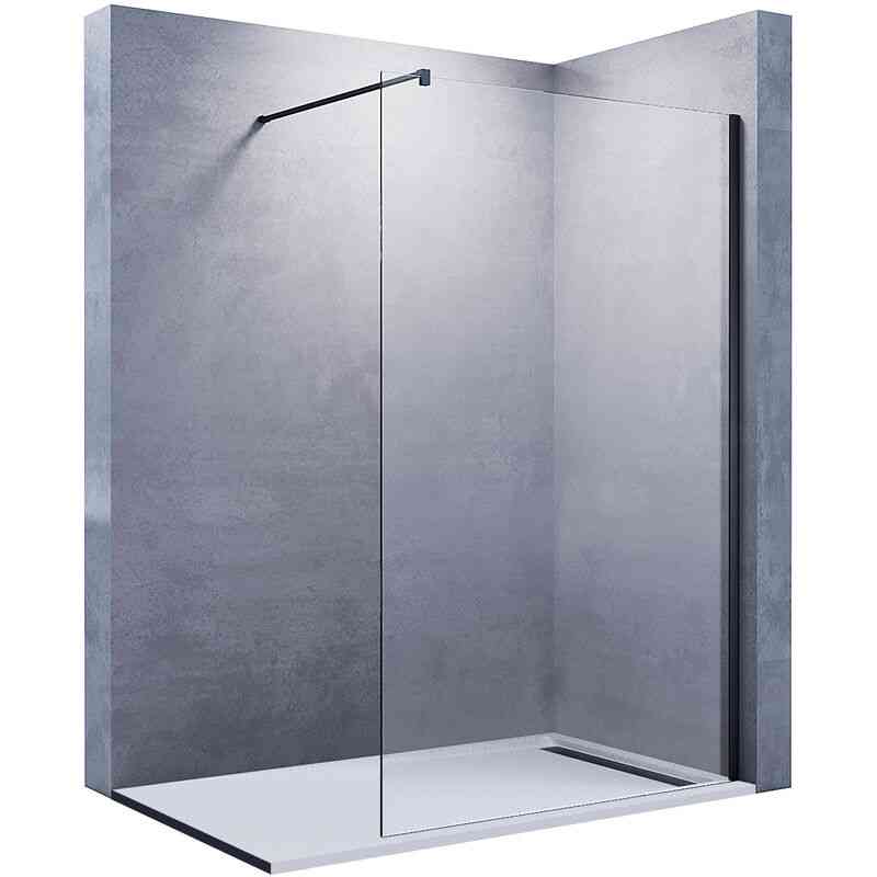 Sonni - Walk In Dusche Duschwand 10mm Nanobeschichtung glas mit Haltestange 140x200cm