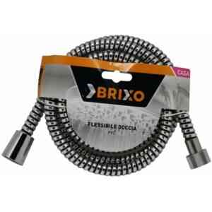 Verchromter flexibler Röhrchen für Brixo Black Gummized Dusche 150 cm