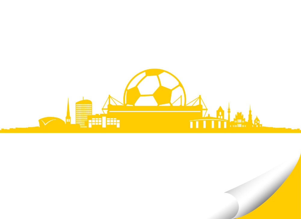 Wandtattoo Dortmund Skyline Fußball Fan W5070