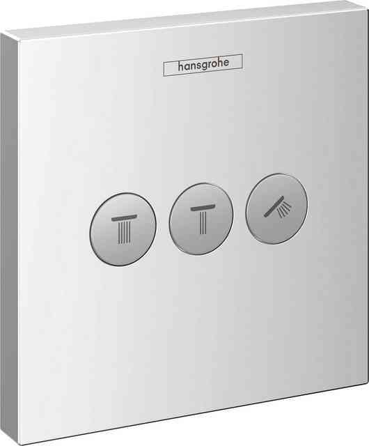 hansgrohe UP-Ventil-Oberbau ShowerSelect S, Unterputz für 3 Funktionen, chrom