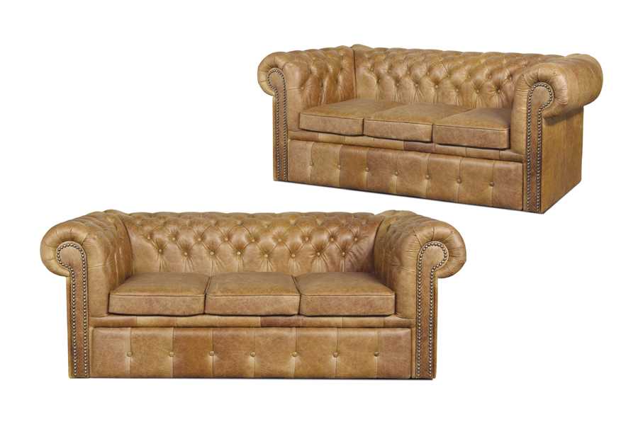 Chesterfield Designer Sofa Couch Polster Garnitur 3 Sitzer Napoli Sofas