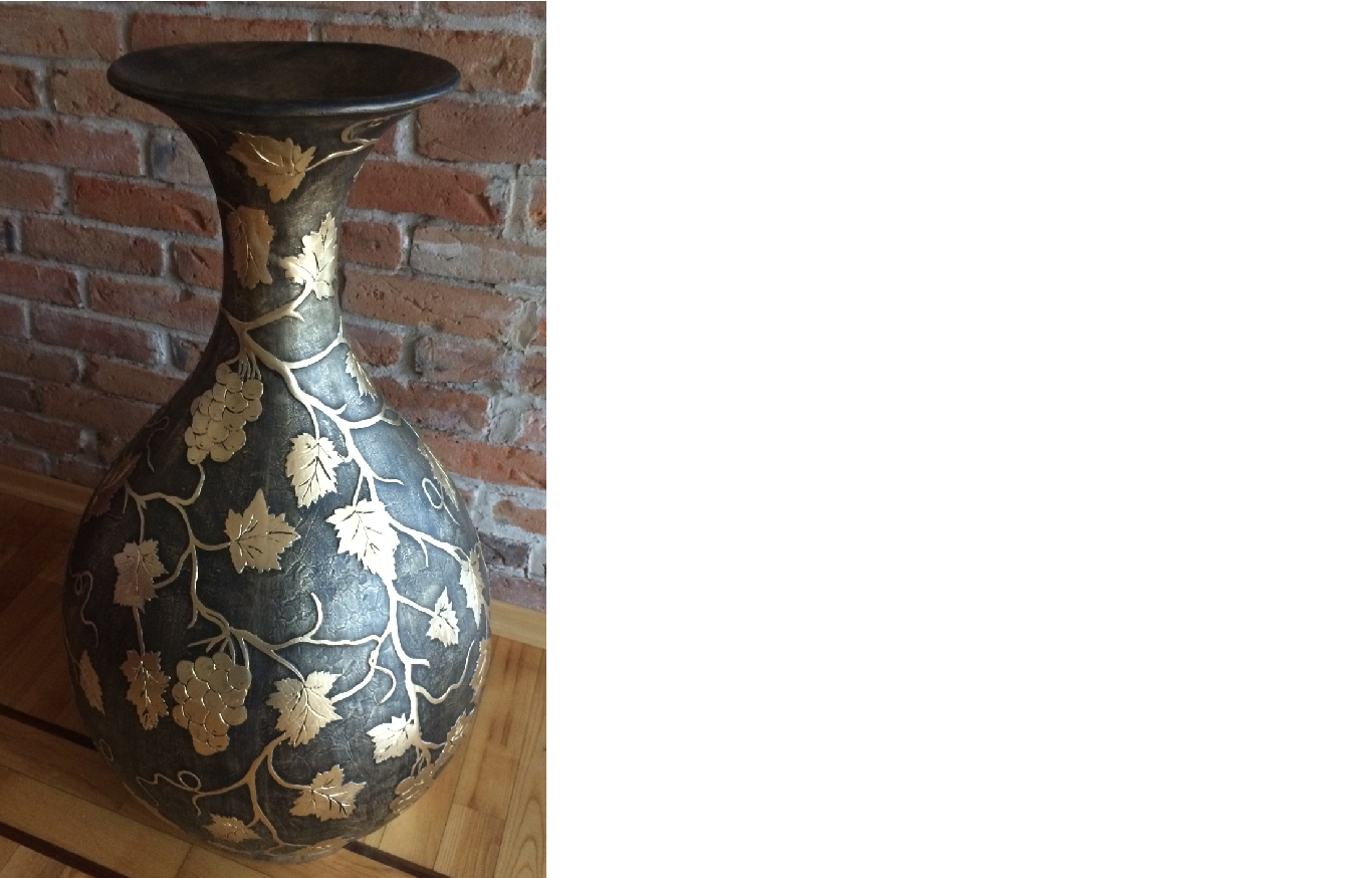 XXL Vase Tisch Dekoration Skulptur Dekorative Vasen Antik Stil Figur Kelch