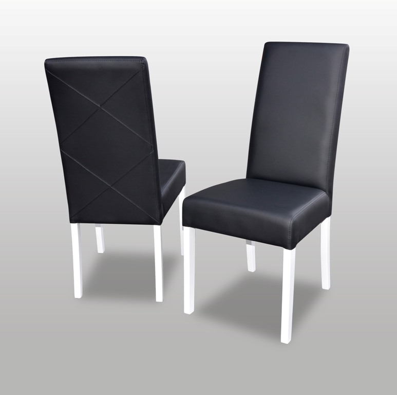 Luxus Design Polster Stuhl Stühle Sitz Lehn Büro Esszimmer Holz Massiv