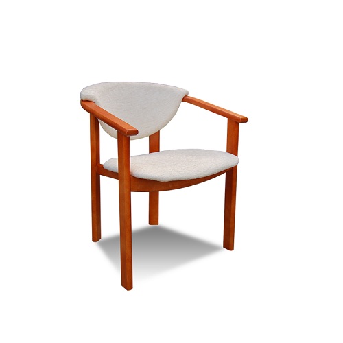 Luxus Design Polster Stuhl Stühle Sitz Lehn Holz Büro Esszimmer Massiv