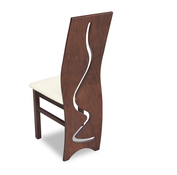 Luxus Design Polster Stuhl Stühle Sitz Lehn Büro Office Esszimmer Holz K3