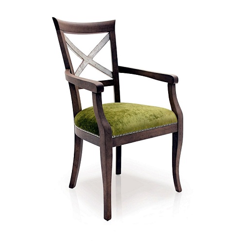 Polster Stühle 1x Sessel Wohn Ess Zimmer Textil Designer Stuhl Luxus Lehnstuhl