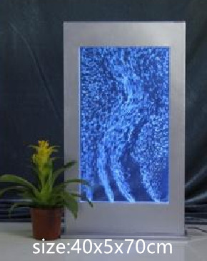Wandpaneel LED Wasserwand Wasser Blasen Wand Waterwall 40x70cm Sofort