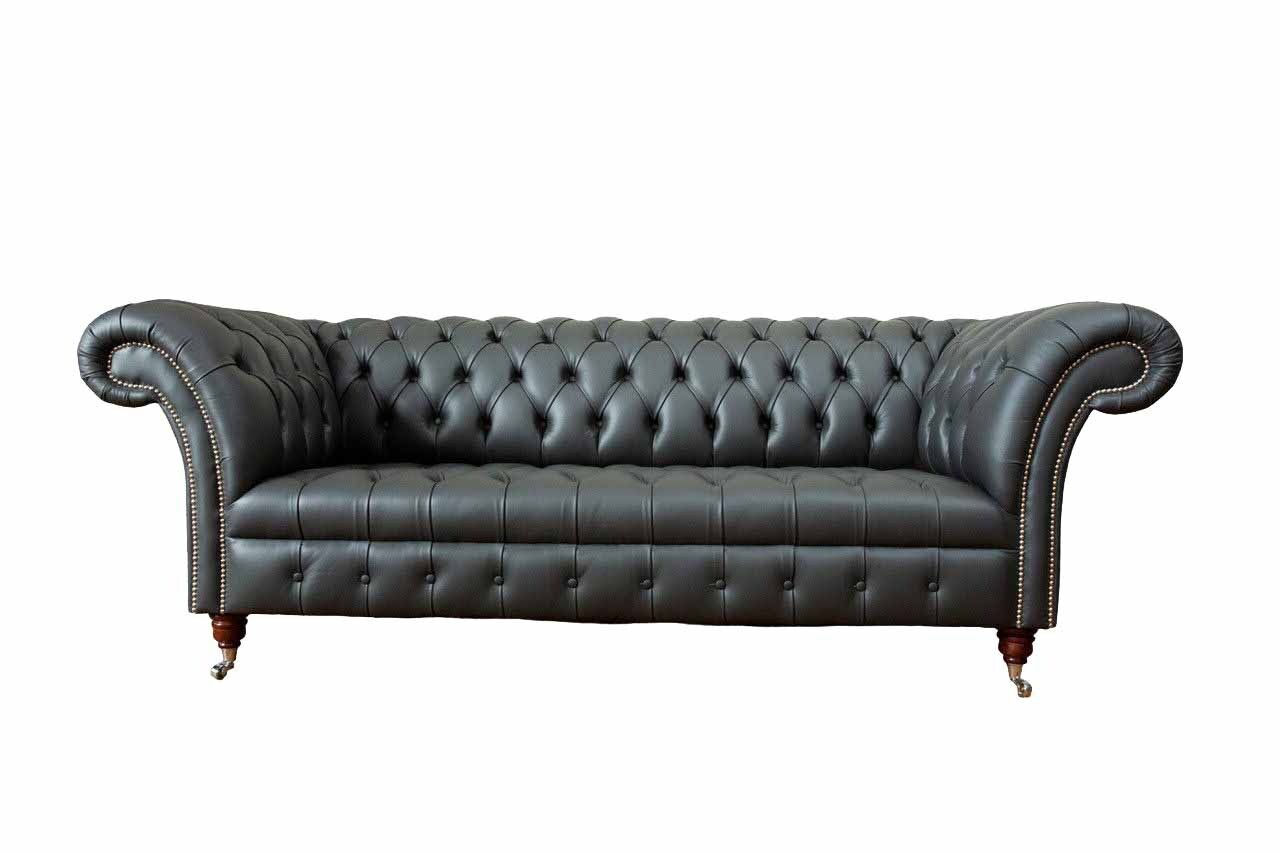 Chesterfield Design Luxus Polster Sofa Couch Sitz Leder Neu Sofa Neu