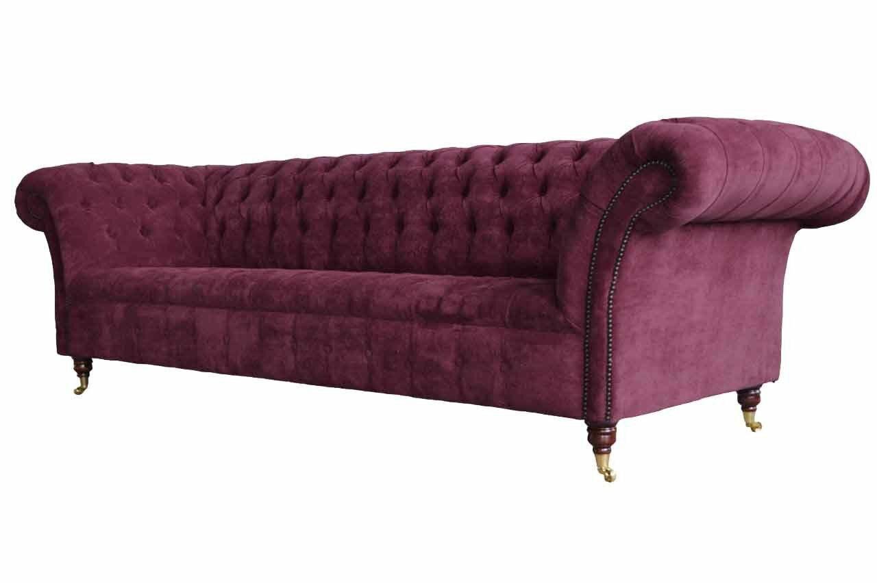 Chesterfield Design Couch Polster Textil Sofa Couchen 3er Sitzer Neu