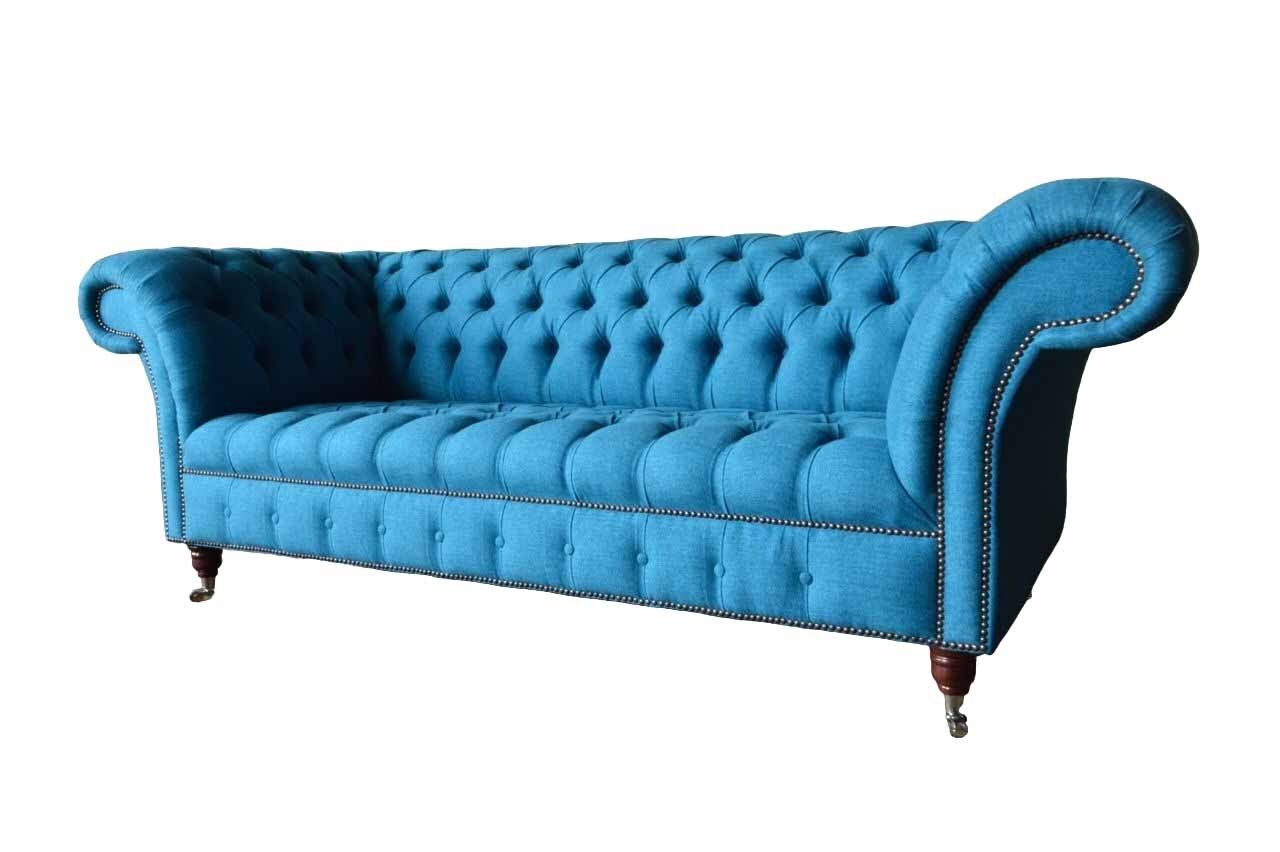 Chesterfield Sofa Couch Polster Designer 3 Sitzer Sofas Neu Dreisitzer