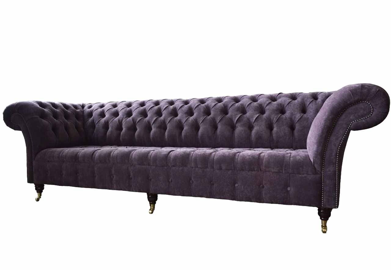 Sofa 4 Sitzer Couch Polster Design Textil Wohnzimmer Design Möbel Neu
