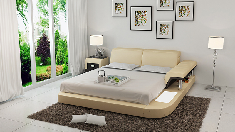 Luxus Multifunktions Wasserbett Doppel Bett Wasser Betten Polster 200×200 + USB