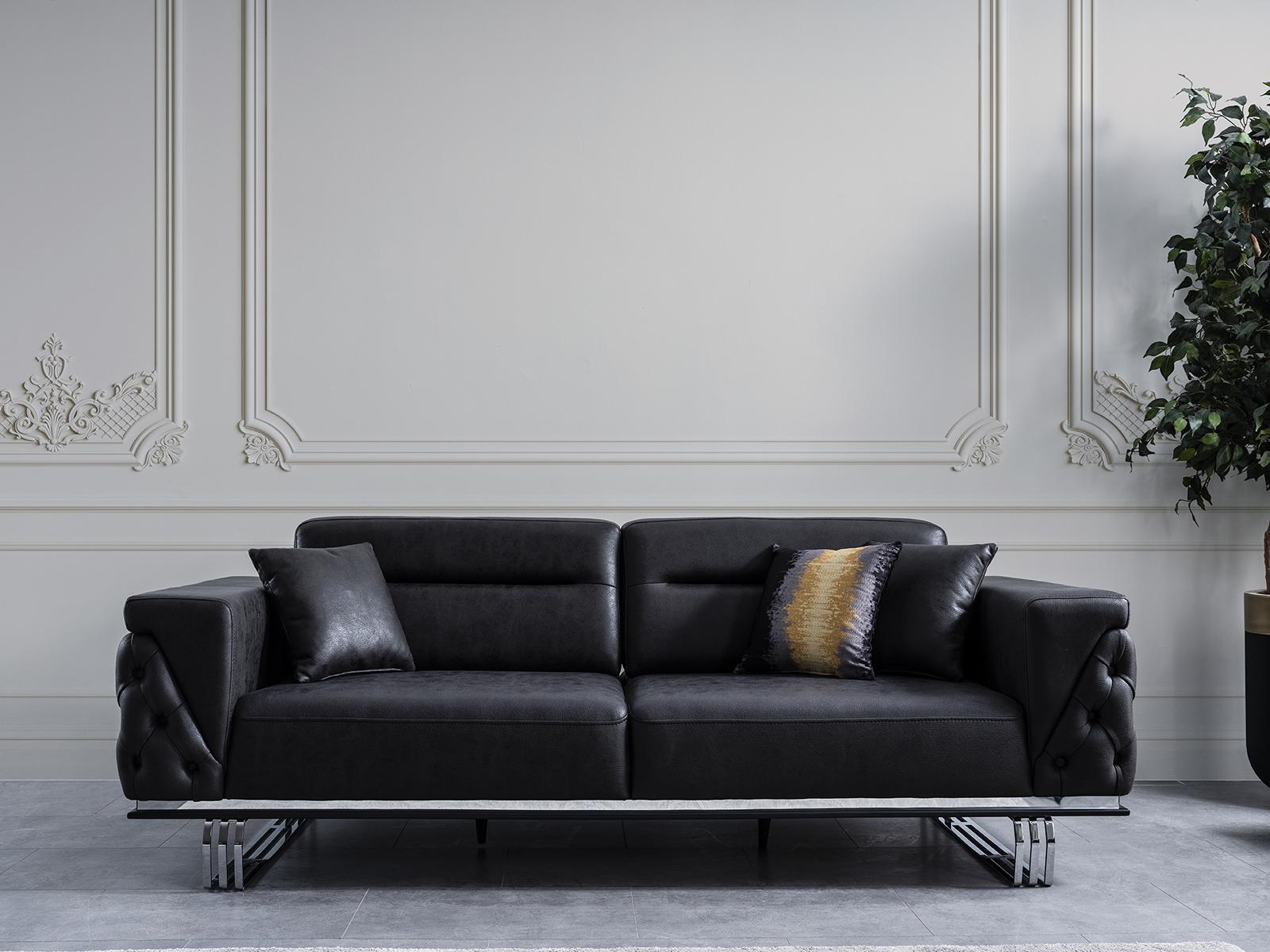 Wohnzimmer Sofa 4 Sitzer Luxus Designer Couch Polstersofas Modern