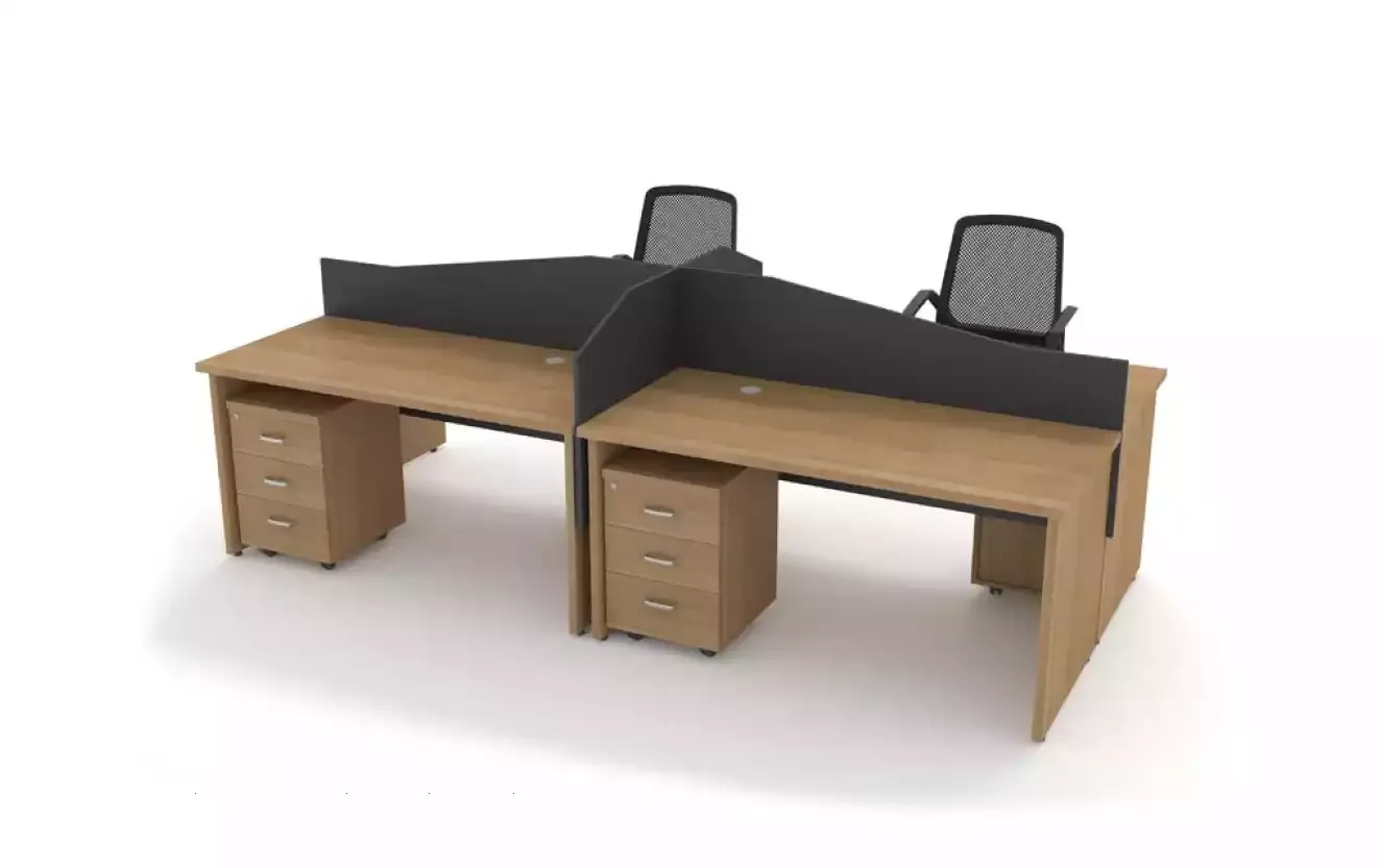 Holzmöbel Büroeinrichtung Großer Schreibtisch Design Arbeitszimmer