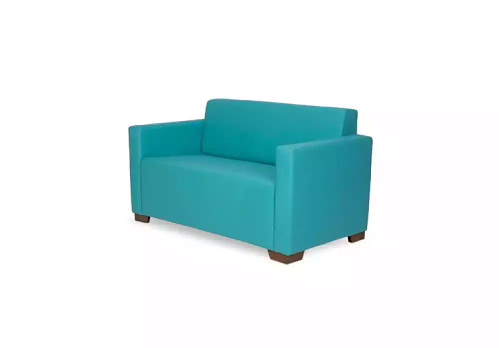Türkis Zweisitzer Polstermöbel Arbeitszimmer Modernes Sofa Luxus Couch