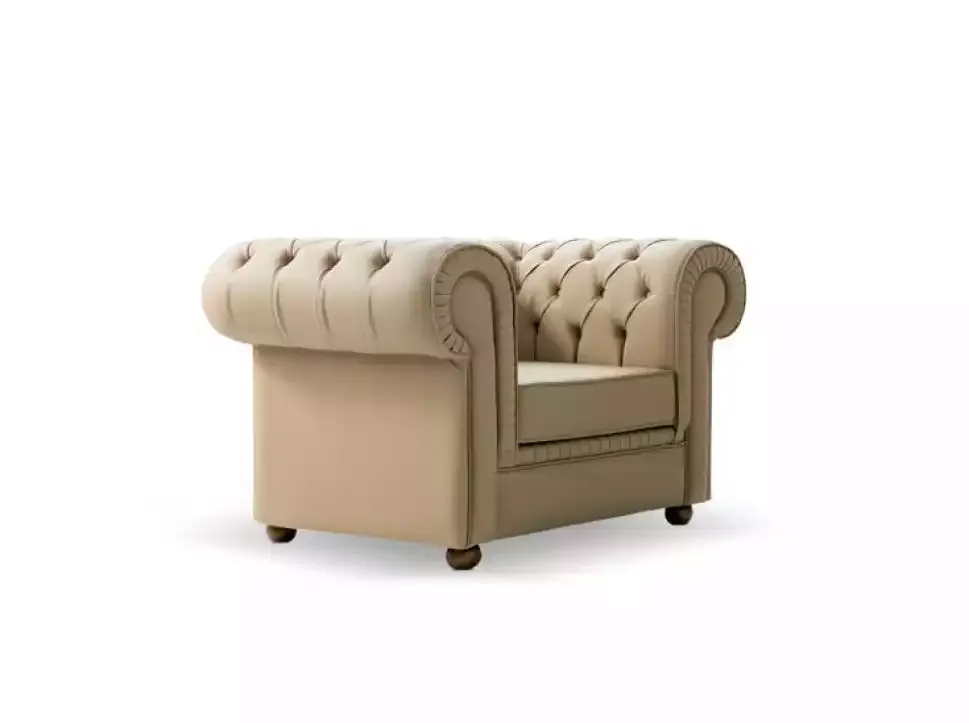 Chesterfield Sessel Luxus Büromöbel Einsitzer Polstersessel Modern