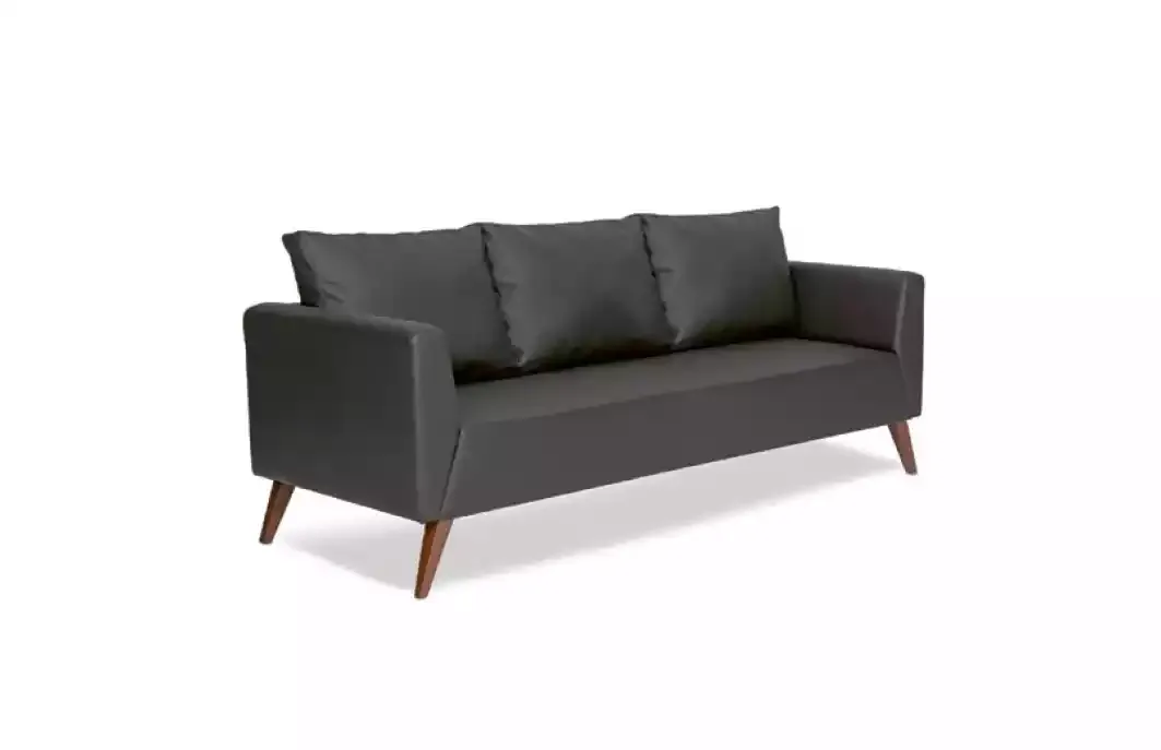 Designer Sofa Schwarze Couch Büromöbel Luxus Arbeitszimmermöbel