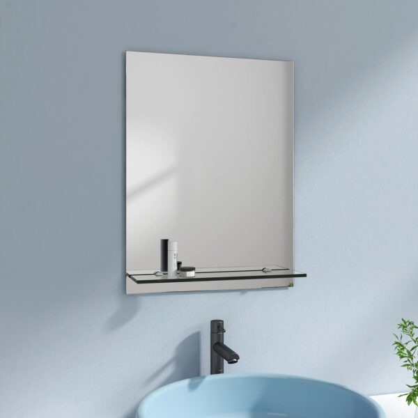 Badspiegel mit praktischer Ablage: Wählen Sie aus verschiedenen Größen – 450x600x15 mm