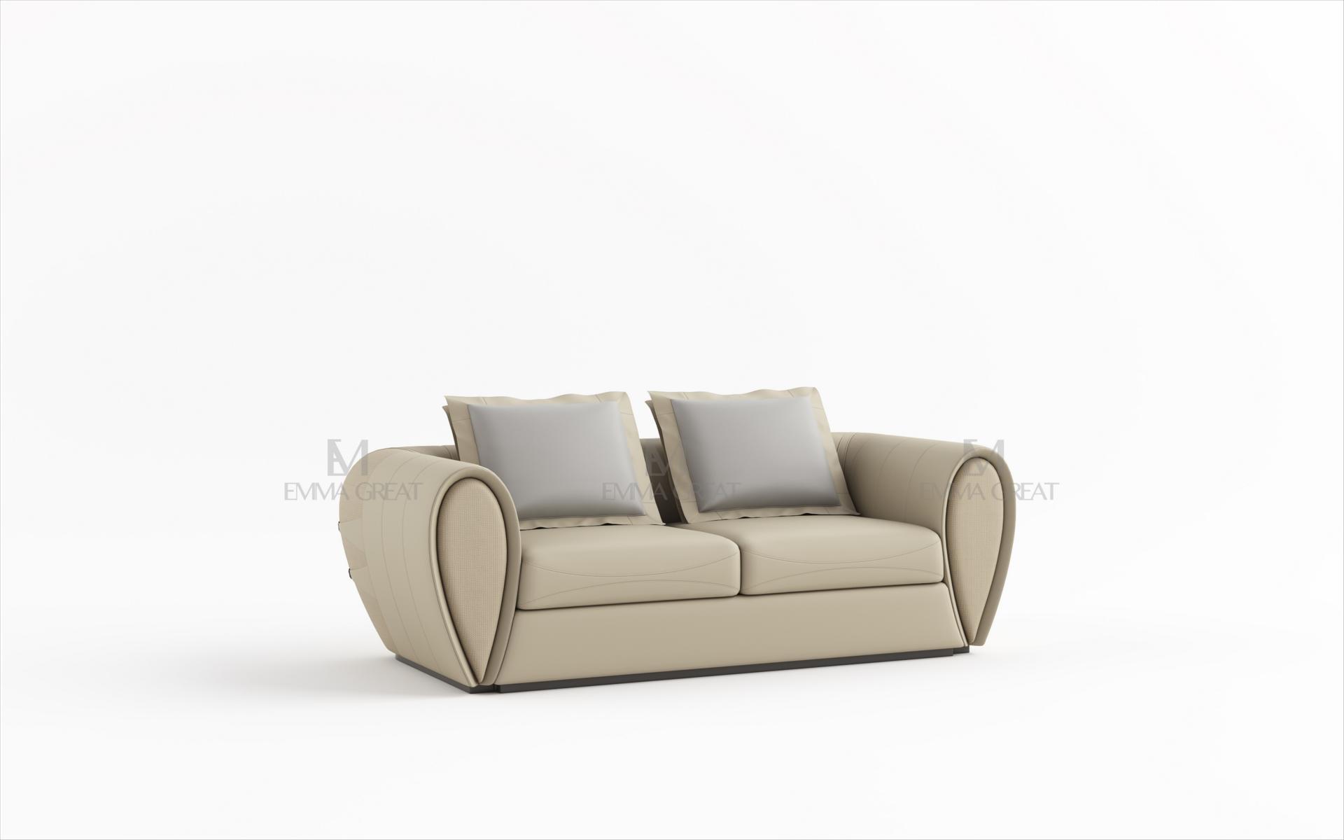 Sofa 2 Sitzer Design Sofas Polster Couchen Leder Relax Moderne Zweisitzer