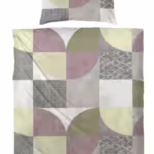 Primera Edelflanell Bettwäsche 155x220 Karo Retro lila grau grün 174147-55 EAN:4002895193122