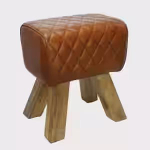 Hocker Sitzhocker NOIDA Leder Braun EAN:4041908127808