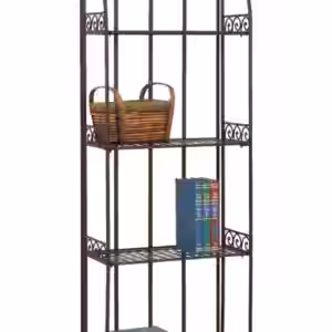 Metallregal VERENI antik braun Eisenregal klappbar im Landhausstil EAN:4250983122275