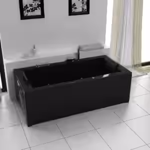 Whirlpool Torino 182x90cm Black EAN:4260512713560