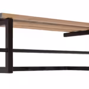 Garderobe Wandgarderobe MARCO mit Hutablage Metall Schwarz lackiert EAN:8712077102489