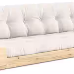 Schlafsofa Ausziehsofa BASE mit Seitenkästen Kiefer massiv lackiert