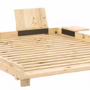 Massivholzbett SOCIAL BED 160 x 200 cm mit Rückenlehnen Kiefer natur EAN:5713655161242