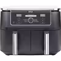 Ninja Heißluftfritteuse  9 5 Liter  6 Zubereitungsfunktionen  Dual Zone  Sync-Funktion  schwarz  AF400EU
