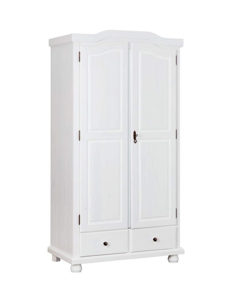 Kleiderschrank REUTTE weiß Dielenschrank 2 Türen Kiefer EAN:4010340091220